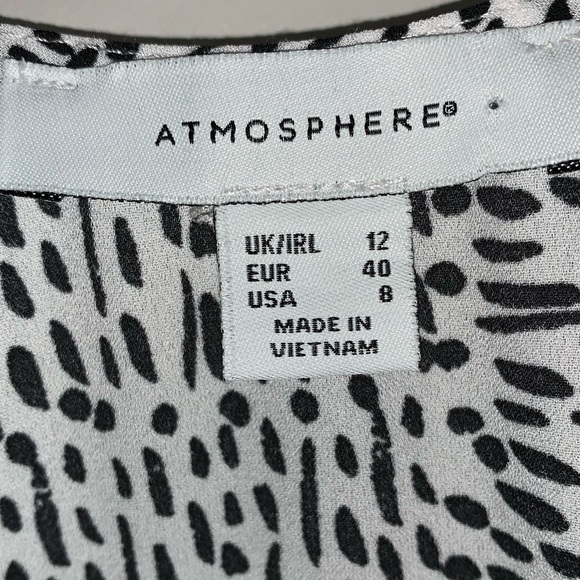 Atmosphere Black/White Printed Womanβs TankTop - 8 - Picture 4 of 5